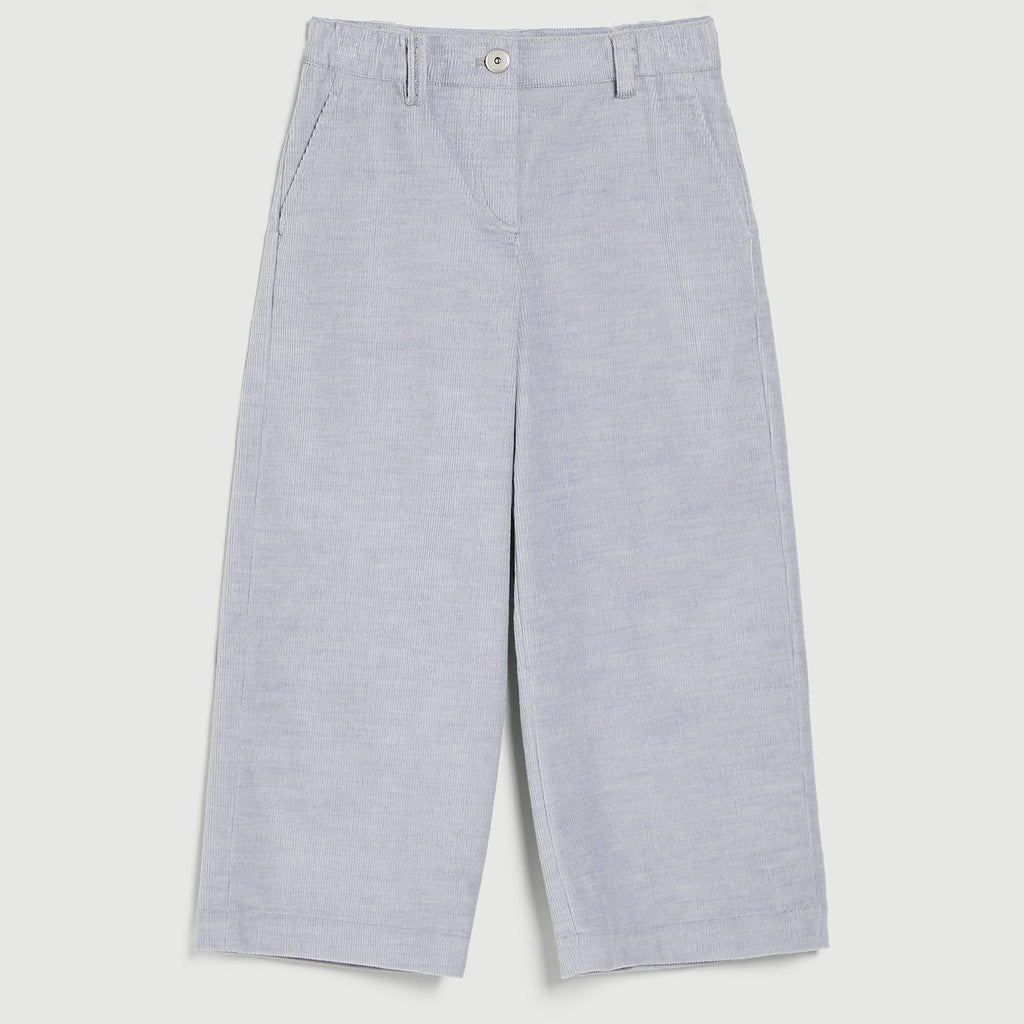 Children's corduroy cropped wide leg trousers