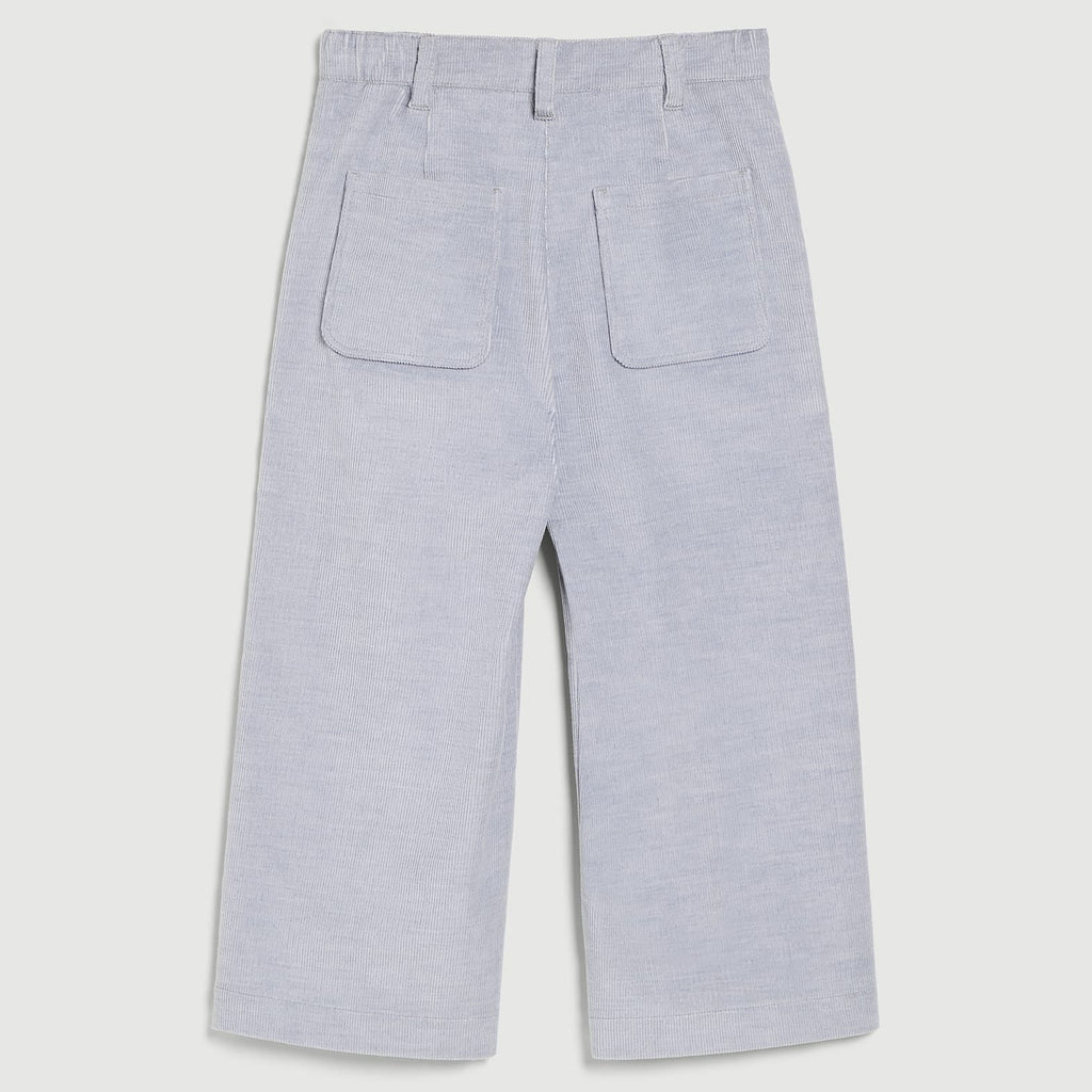 Children's corduroy cropped wide leg trousers