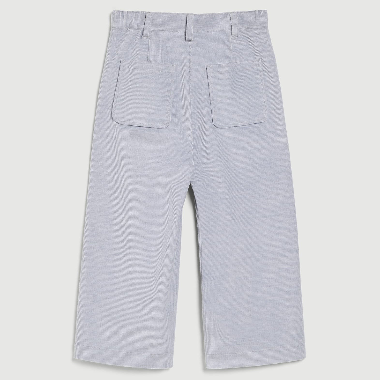 Children's corduroy cropped wide leg trousers