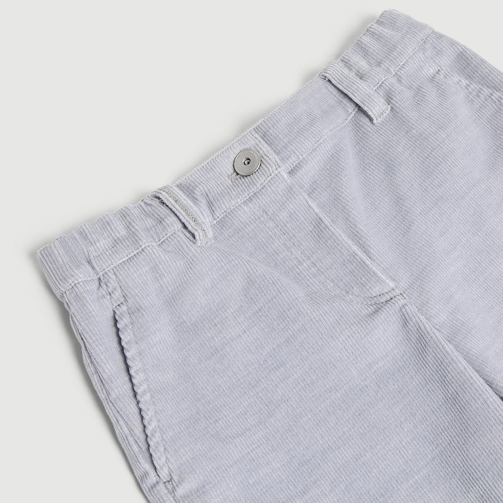Children's corduroy cropped wide leg trousers