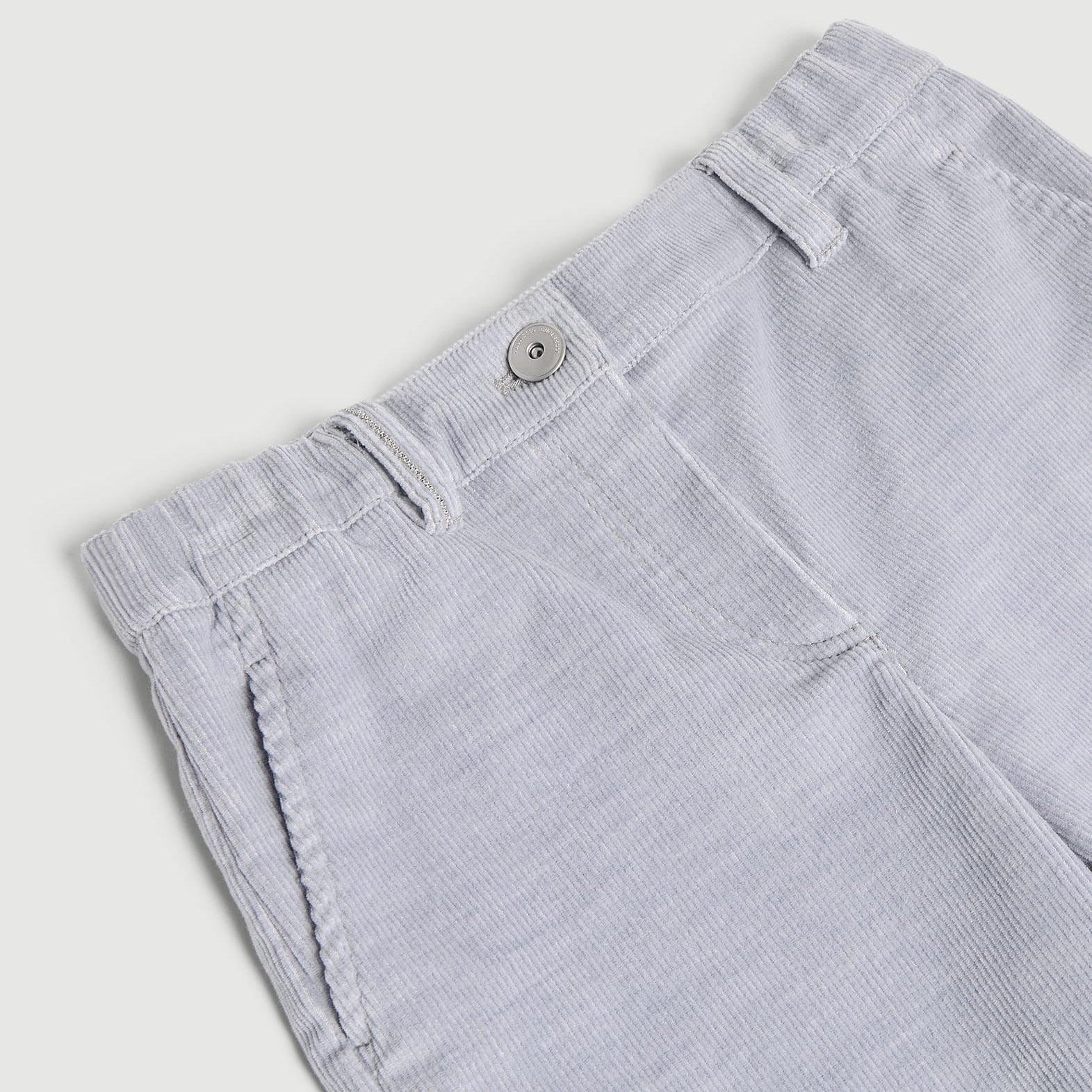 Children's corduroy cropped wide leg trousers