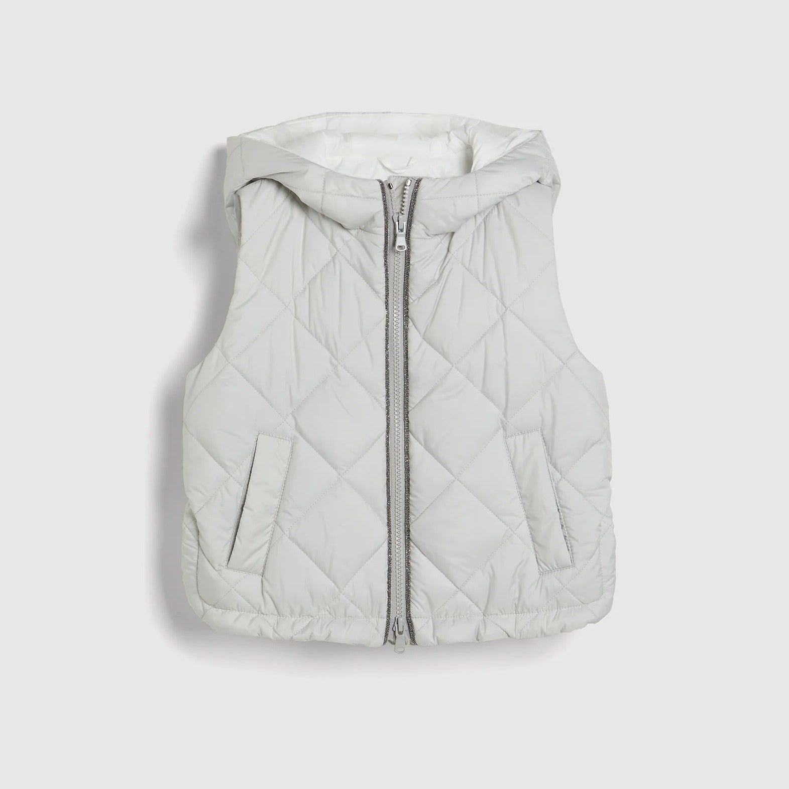 Children's hooded quilted vest