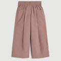 Children's pleated wide leg cropped trousers
