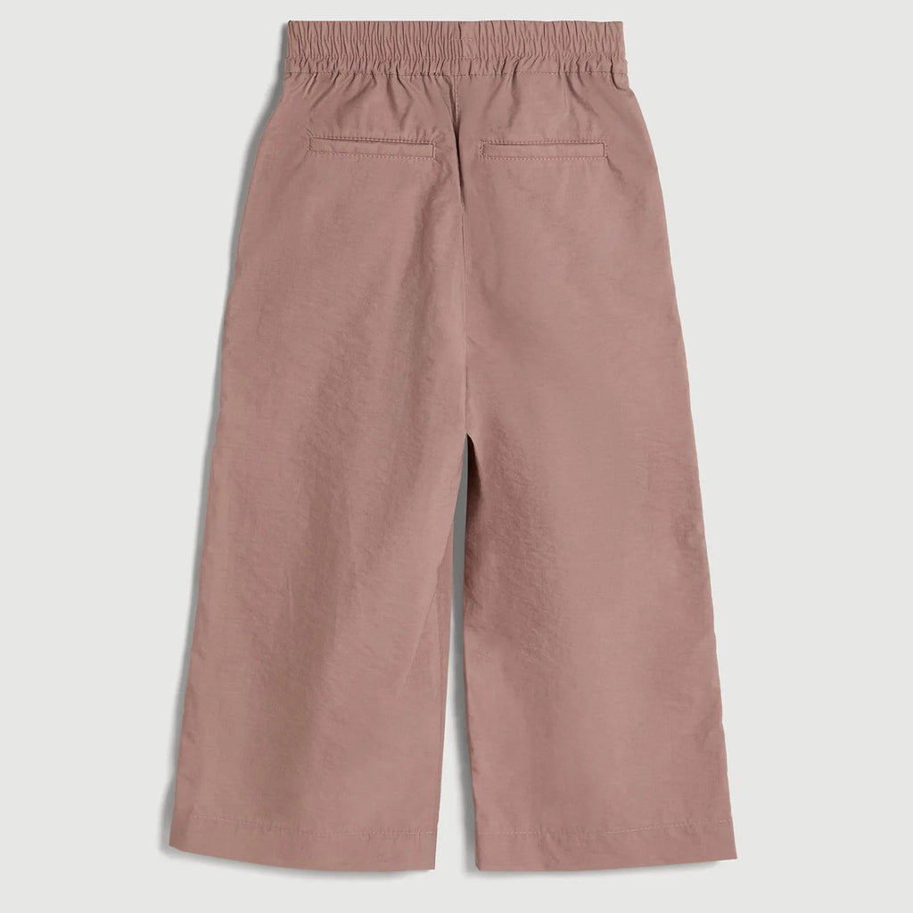 Children's pleated wide leg cropped trousers