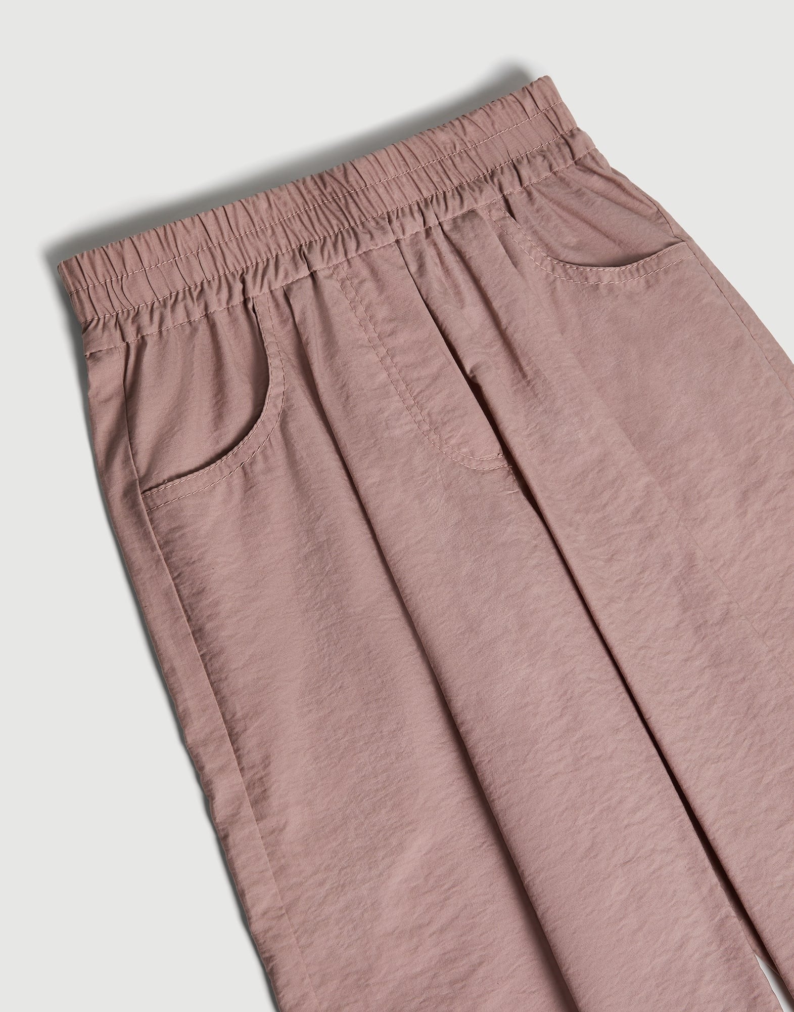 Children's pleated wide leg cropped trousers