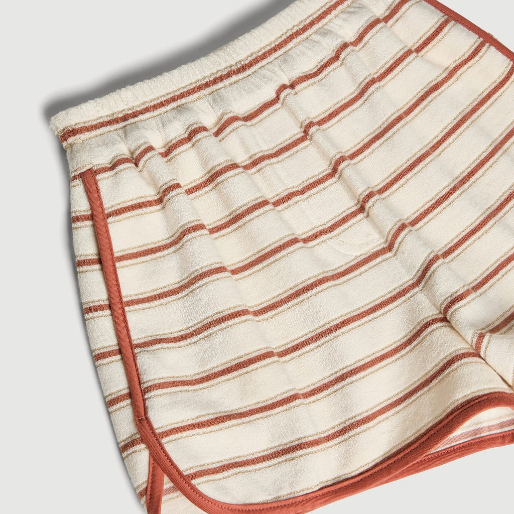 Children's striped drawstring shorts