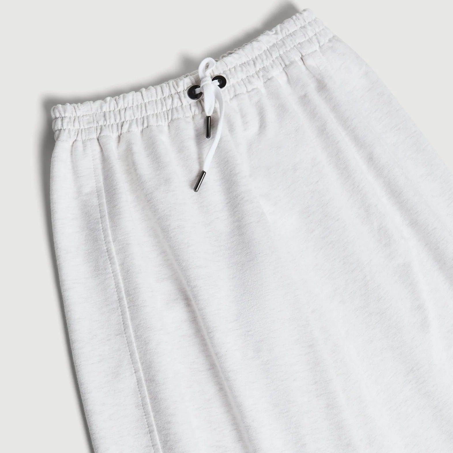 Children's white soft drawstring sweatpants