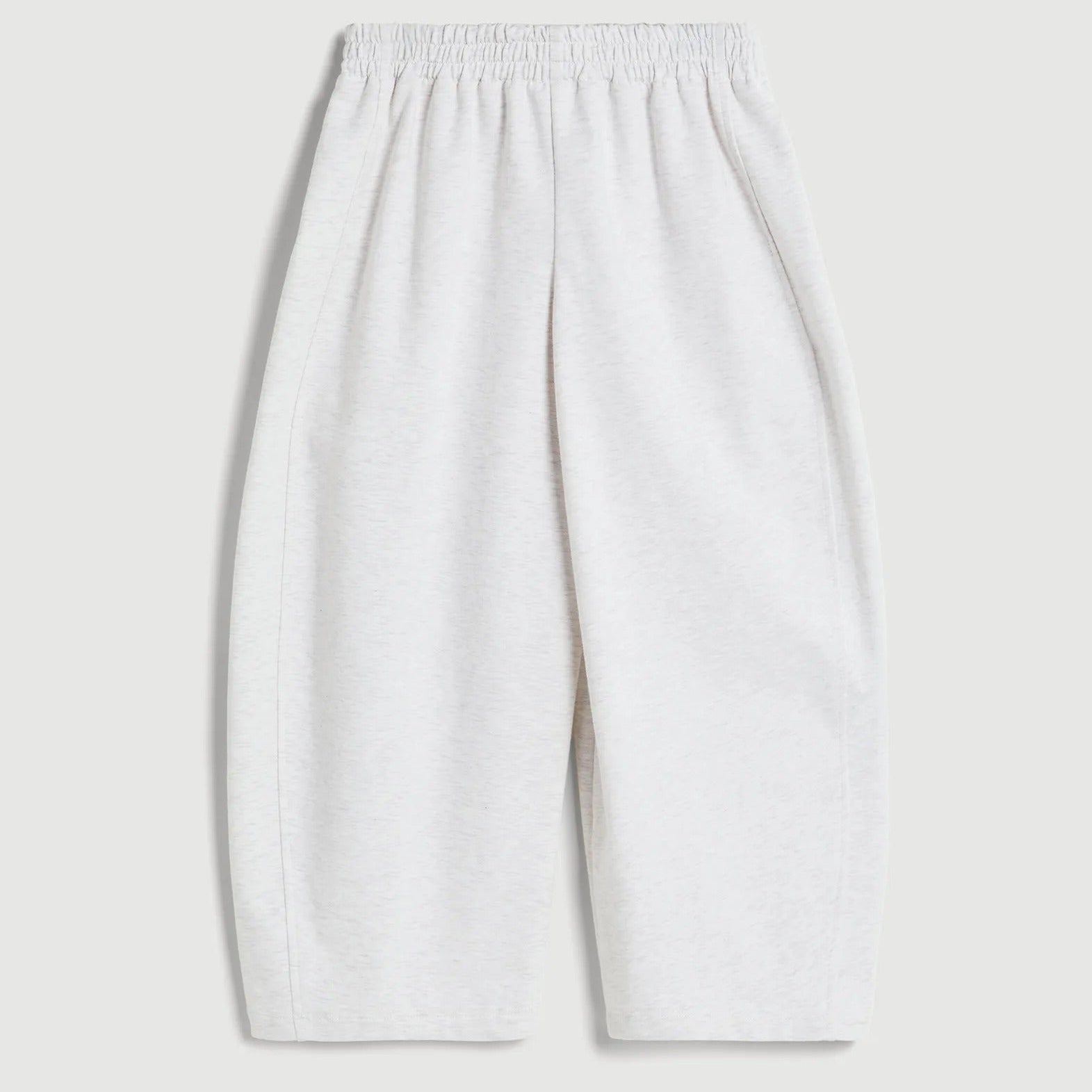 Children's white soft drawstring sweatpants